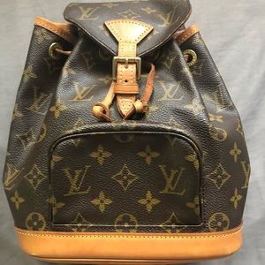 Authentic Louis Vuitton Montsouris PM Mini